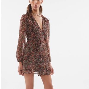 UO Floral Wrap Dress